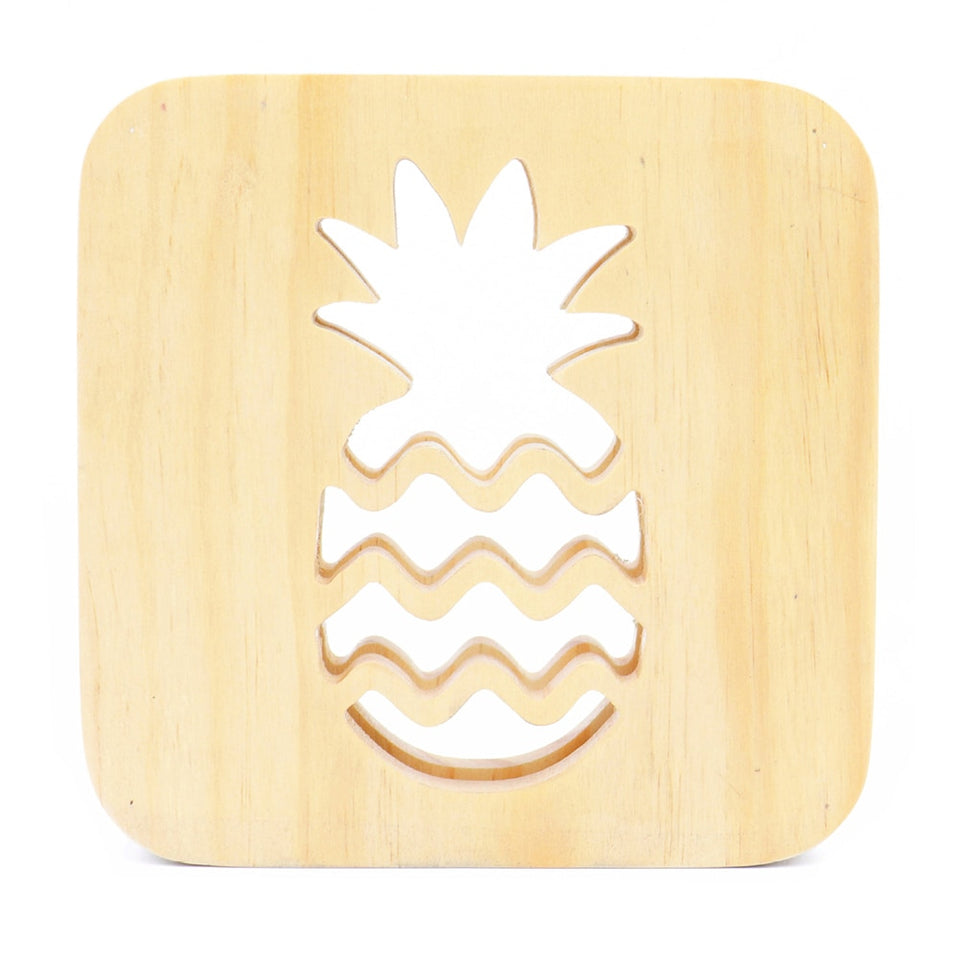 LED Wooden Pineapple Night Light USB Powered Children's Bedroom Lights Kids Gifts  specification