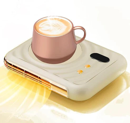 2-in-1 Thermostatic Cup Mat & Warm Air Blower