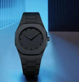 Men's Black Quartz Watch - 1 Pc Classic Timepiece