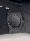 Men's Black Quartz Watch - 1 Pc Classic Timepiece