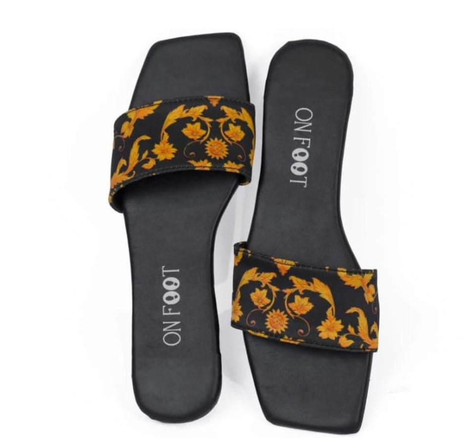 Women's Rexine Casual Flats - Black