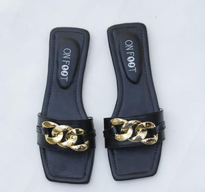 Women's Rexine Casual Flats Black