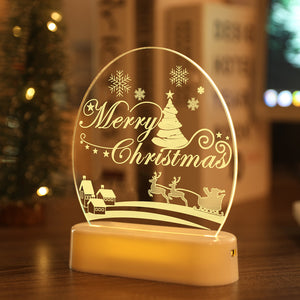 Overview "Merry Christmas" night light