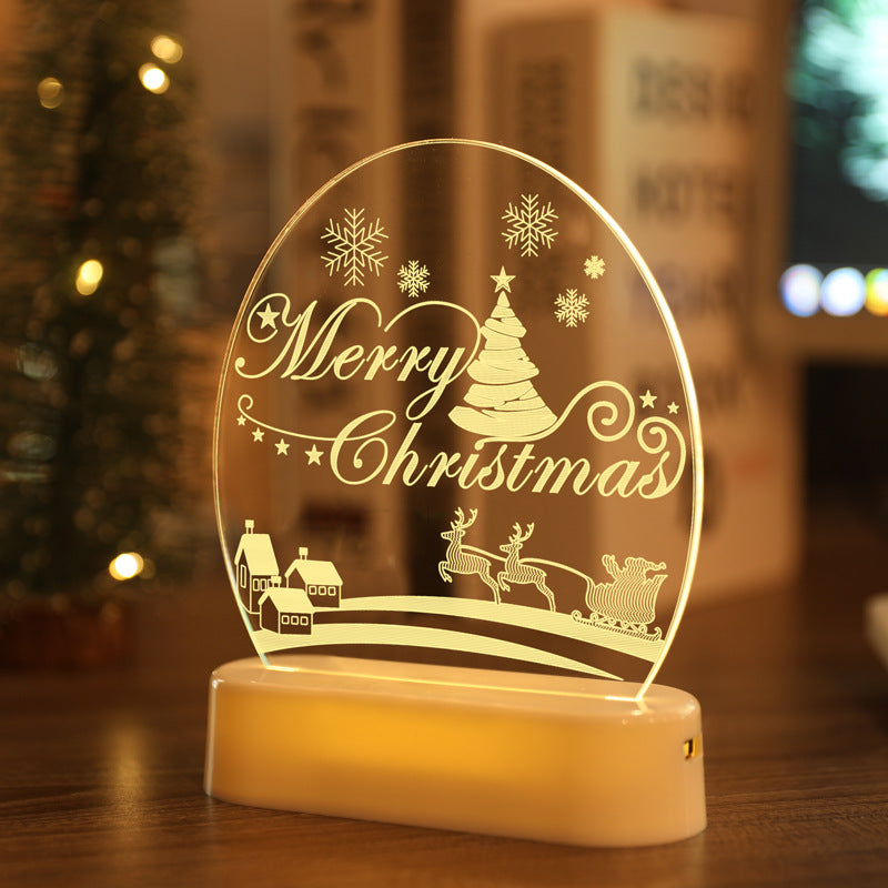 Overview "Merry Christmas" night light