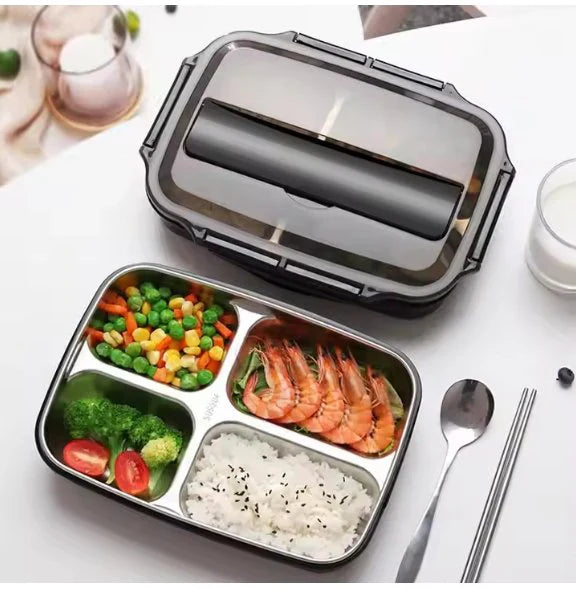 All in ONE  Stainless Lunch Box